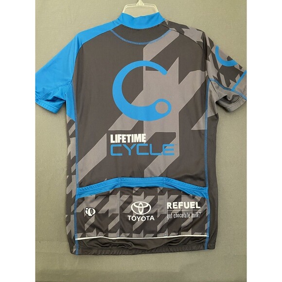 Pearl Izumi Cycling Jersey Men's Large Elite Series Gray Toyota Biking Full Zip - Picture 13 of 16